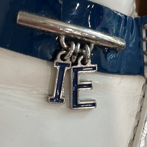 Ice Iceberg Leather Drivers Shoes White / Blue  8 - Picture 12 of 15